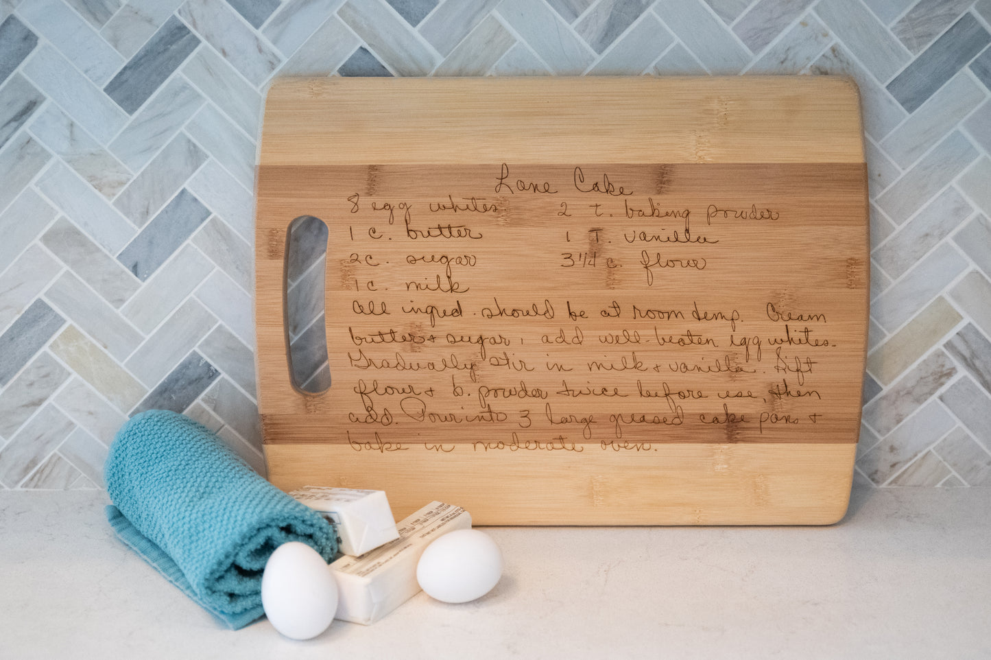 Engraved Bamboo Cutting Boards - Create a One-of-a-Kind Gift with Your Personalized Recipes