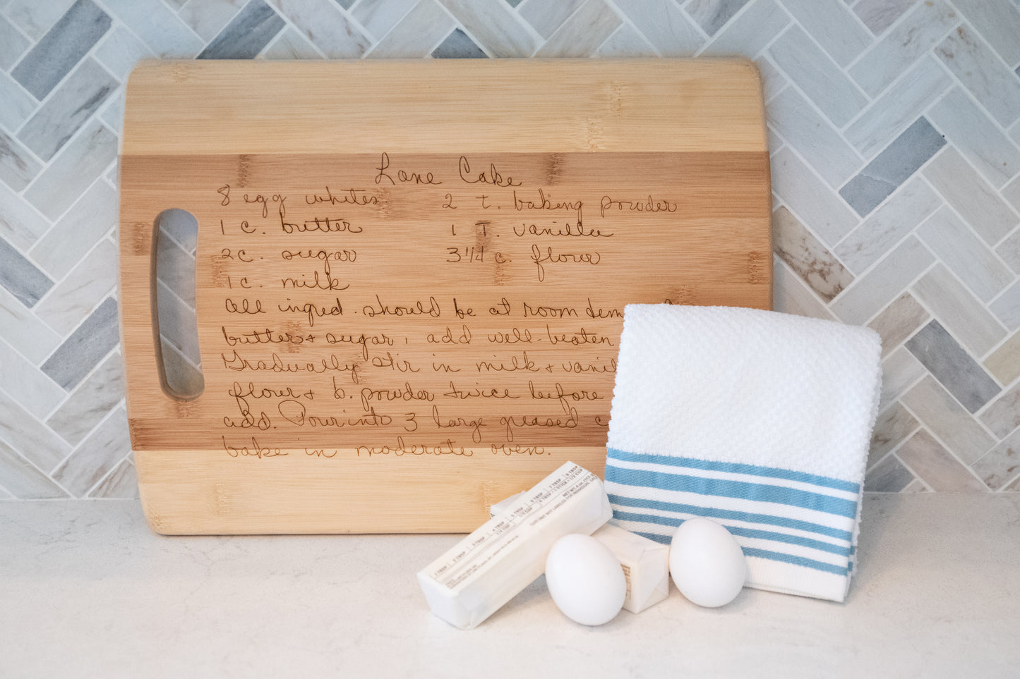 Engraved Bamboo Cutting Boards - Create a One-of-a-Kind Gift with Your Personalized Recipes