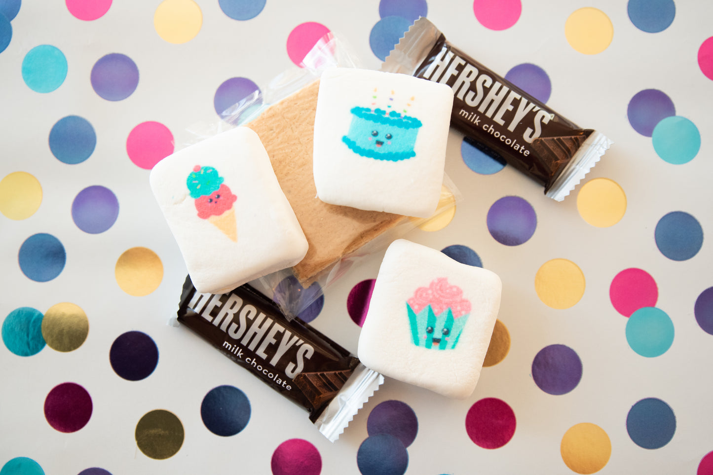 Custom Printed Marshmallow Box for Birthdays, Graduations, Baby Showers, and More!