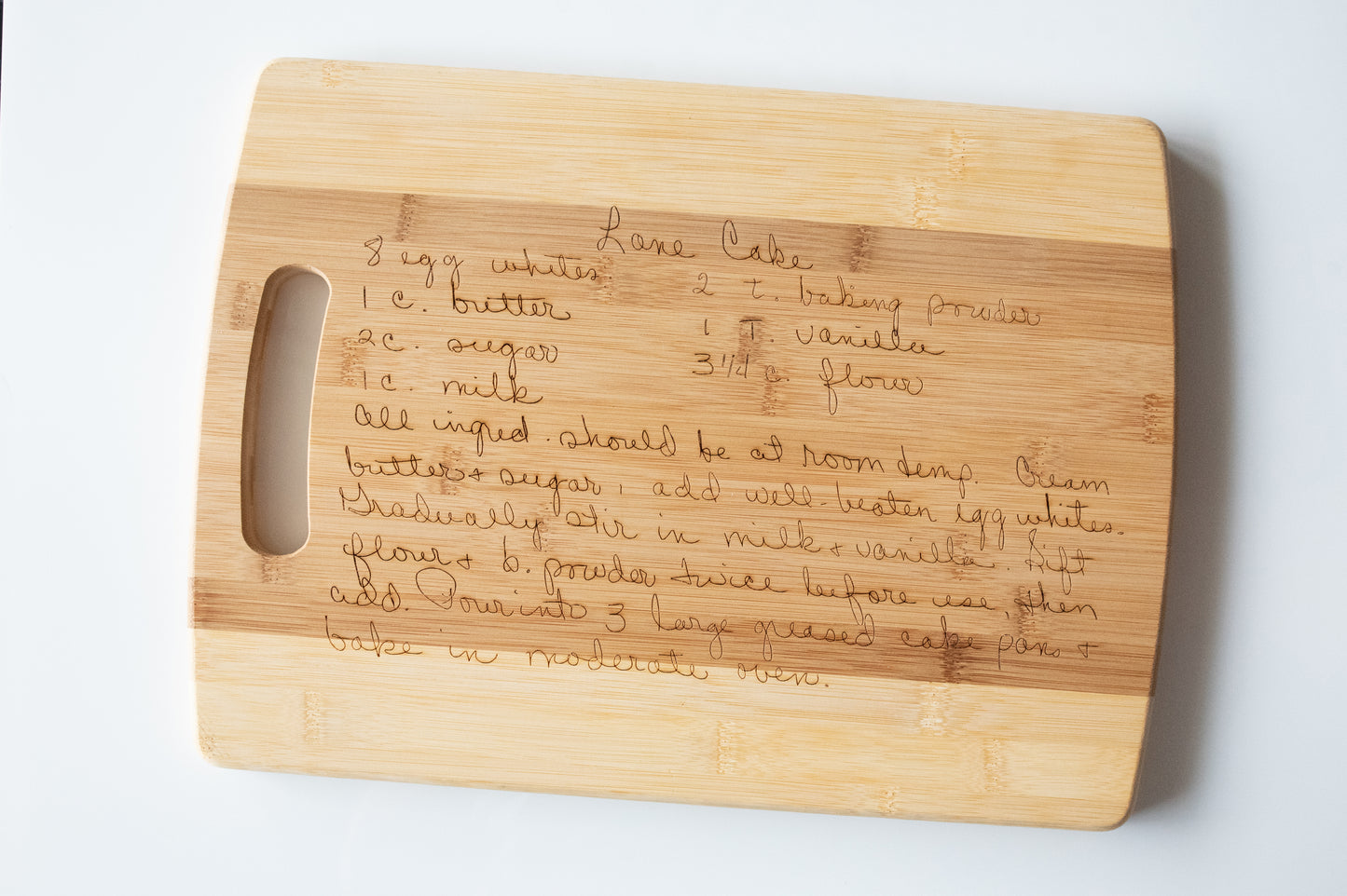 Engraved Bamboo Cutting Boards - Create a One-of-a-Kind Gift with Your Personalized Recipes