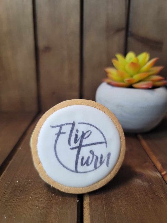 Logo Cookies Printed with Any Image, Logo or Photo | Customized Logo Images | Custom Logo Cookies | Corporate favors | Custom Party Favor